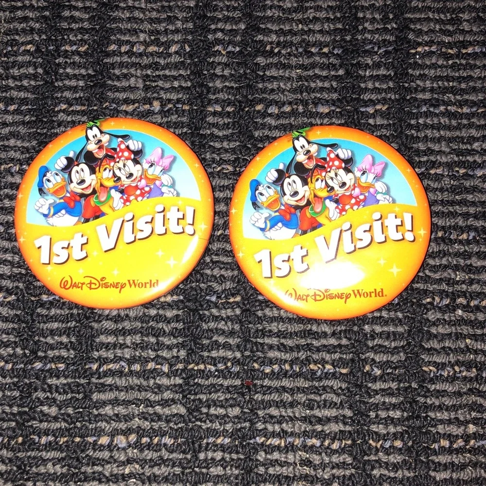 🛍️ Disney Orange 1st Visit Buttons